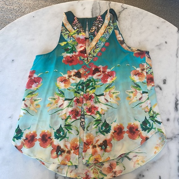 Rory Beca Colorful Silk Floral Tank - Size Small - Picture 4 of 8